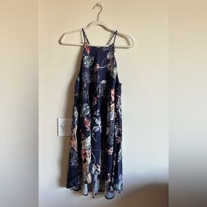 Altar’d State Blue Floral High Low Size Medium Dress
